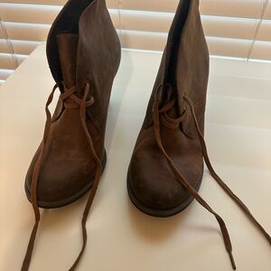 Indigo Brown Heeled Boots